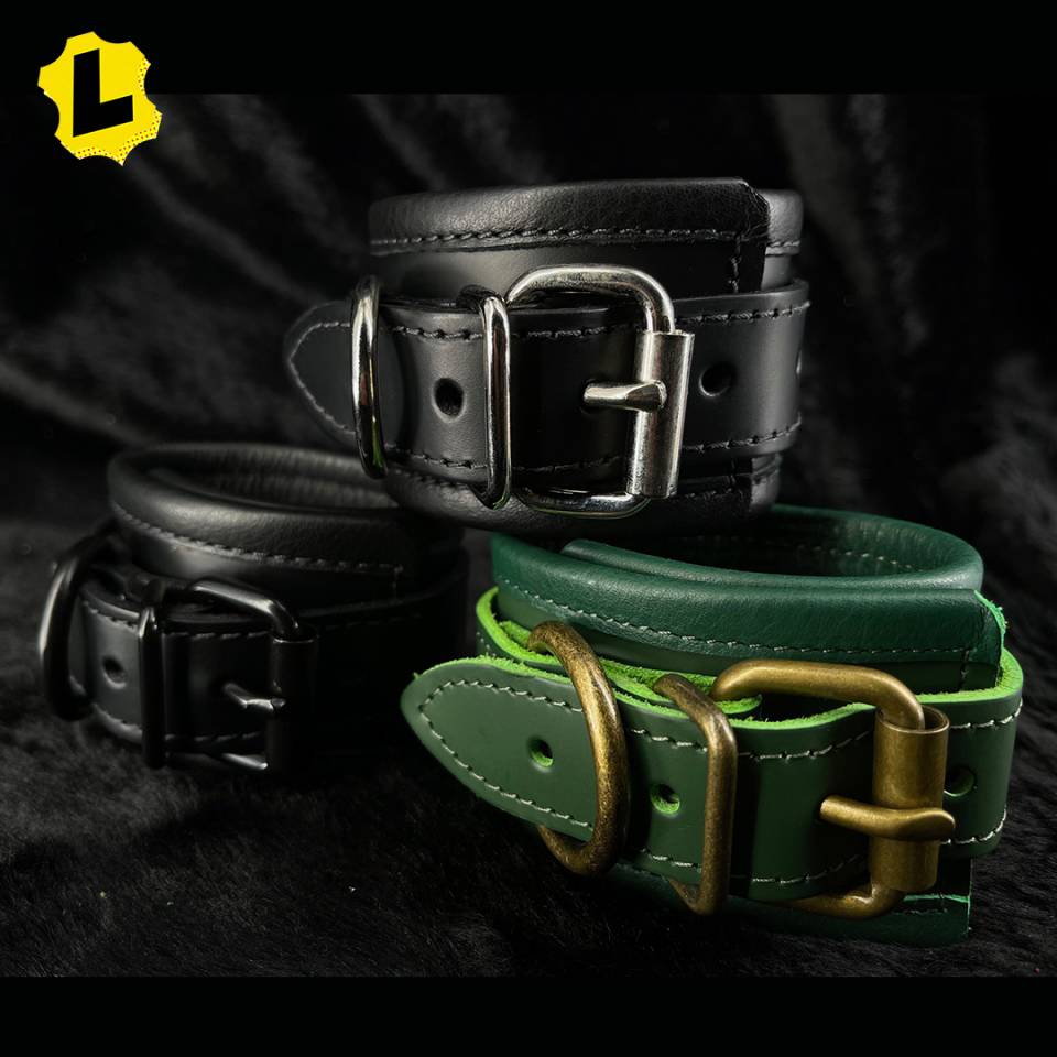 Brassware Leather Ankle Restraints